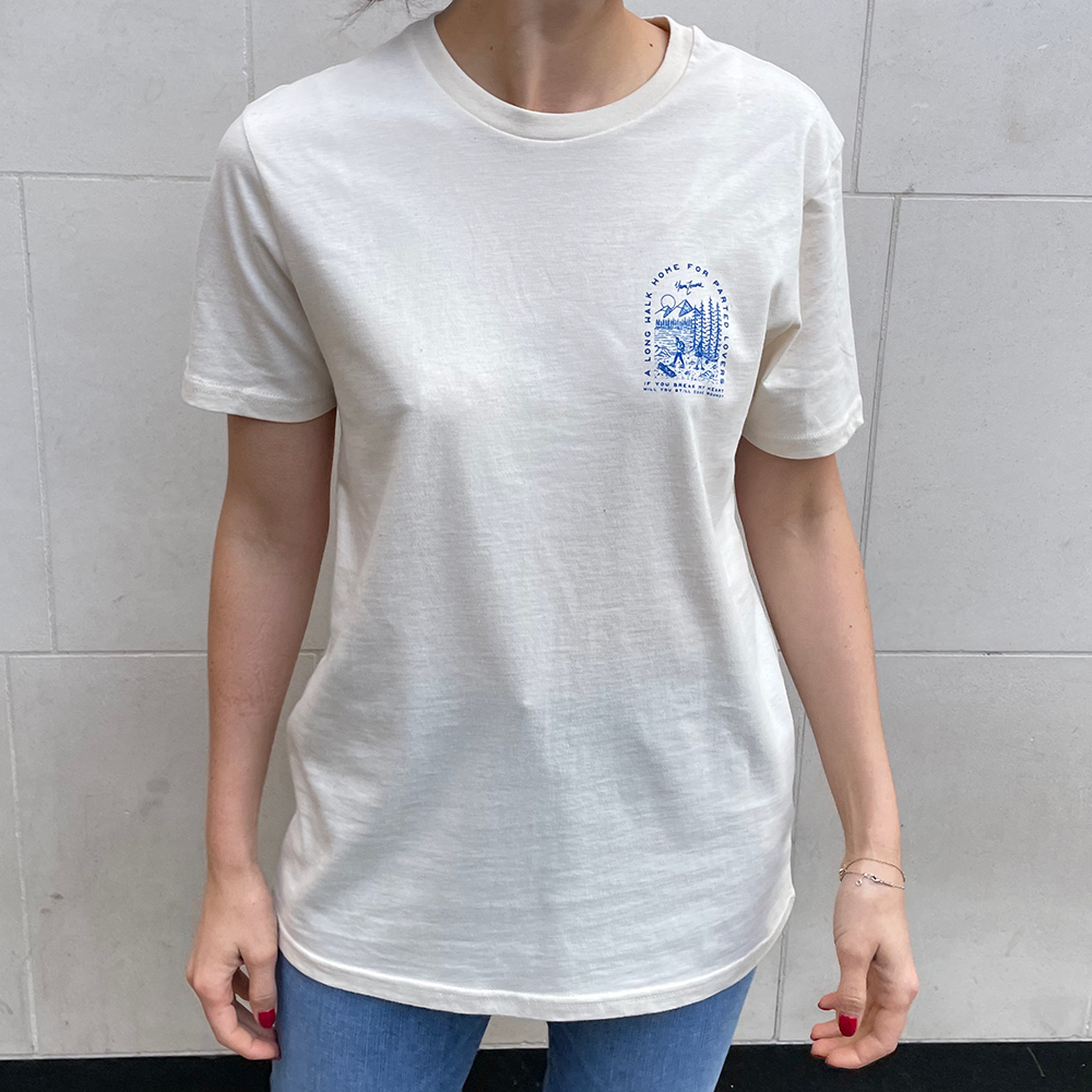 'a long walk home for parted lovers' tee