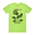 'Cowboy Without A Clue' Rose Tee - Neon Citrus